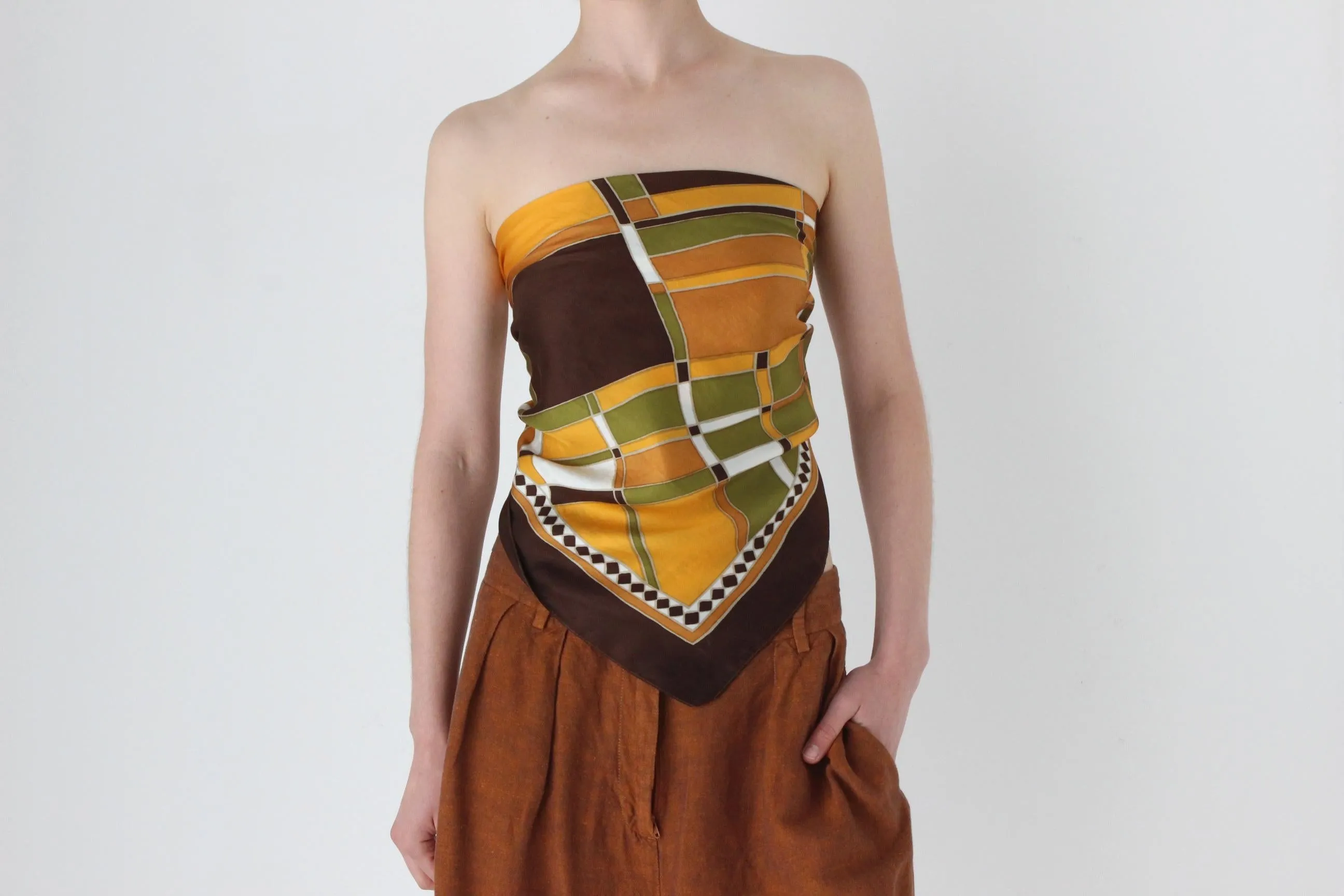 70s German Silk Scarf