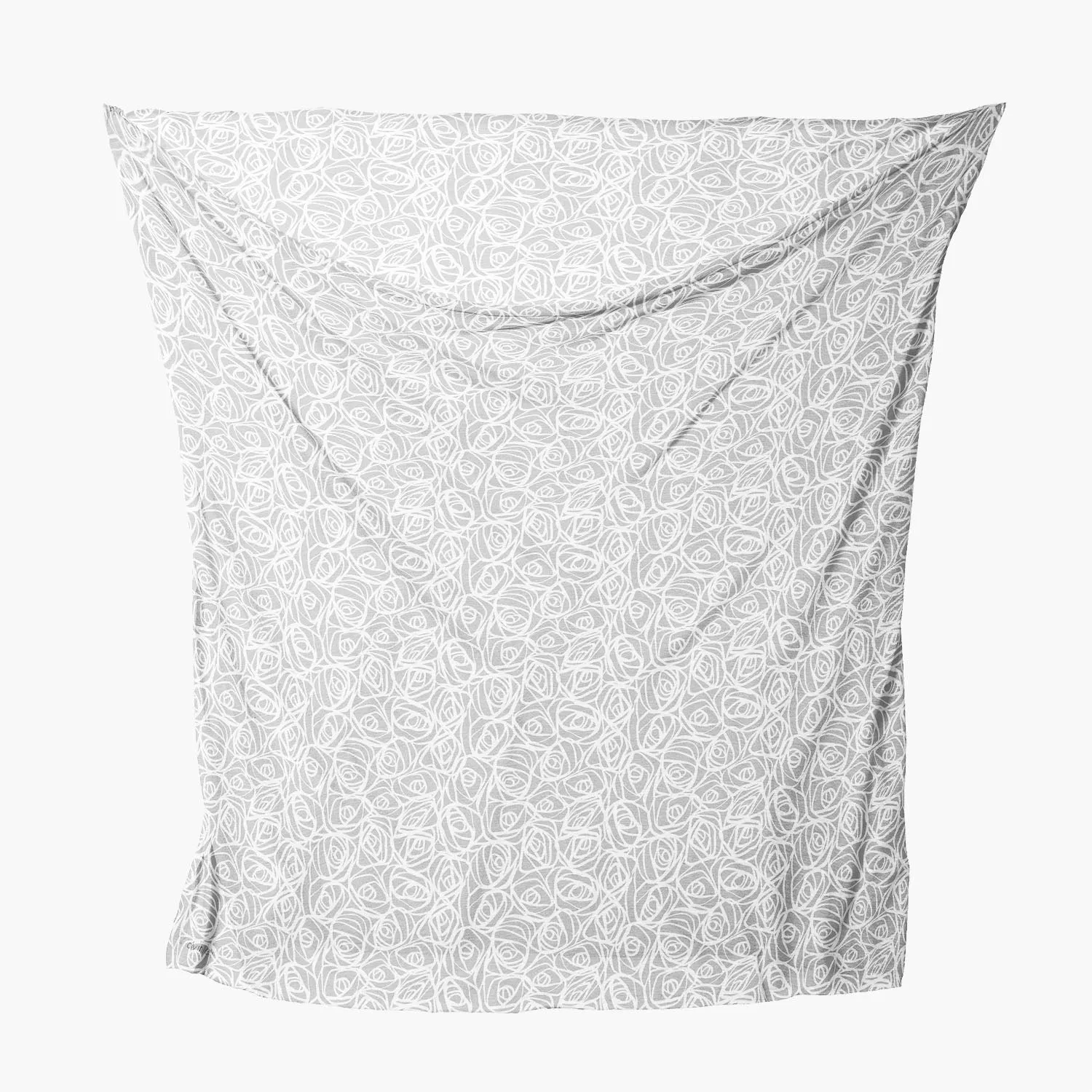 Abstract Pattern Printed Wraparound Infinity Loop Scarf | Girls & Women | Soft Poly Fabric