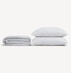 Allergy Free Bundle B | Medium Fill Allergy Resistant Gel Filled All Sleeper Pillow and Allergy-Free Dust Mite Free Mattress Protector