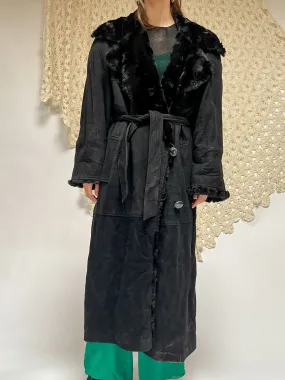 Bally Leather   Faux Fur Coat (M)