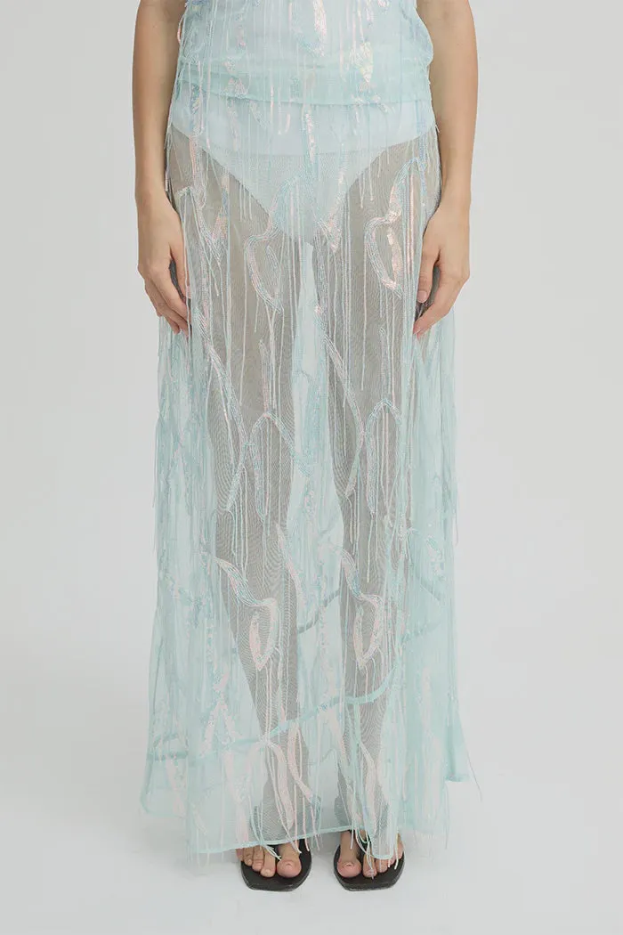 BLANCA - HAZEL SKIRT - TURQUOISE