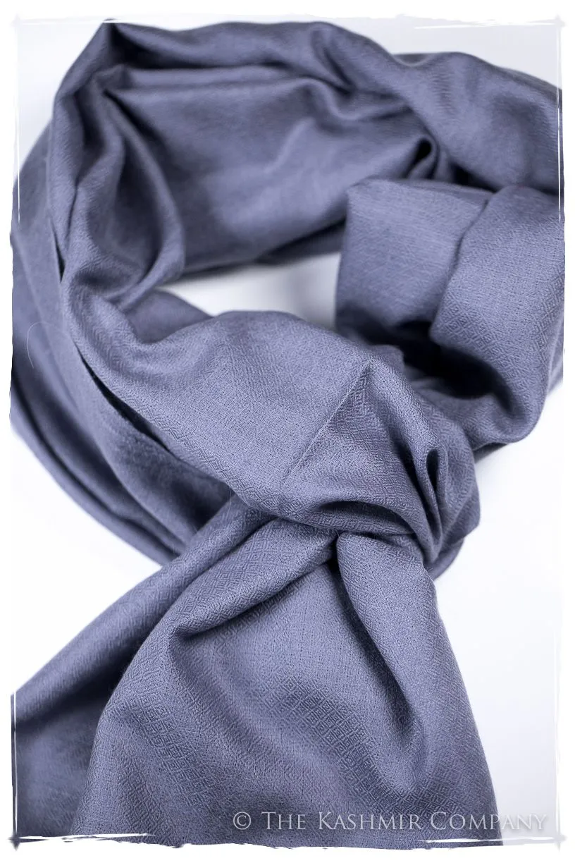 Bul Bul Blue Ice Kashmir Wool Scarf
