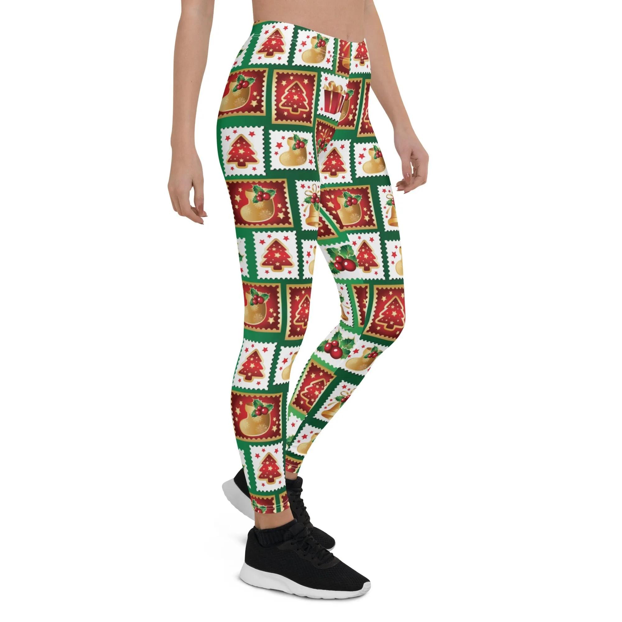Christmas Stamps Leggings