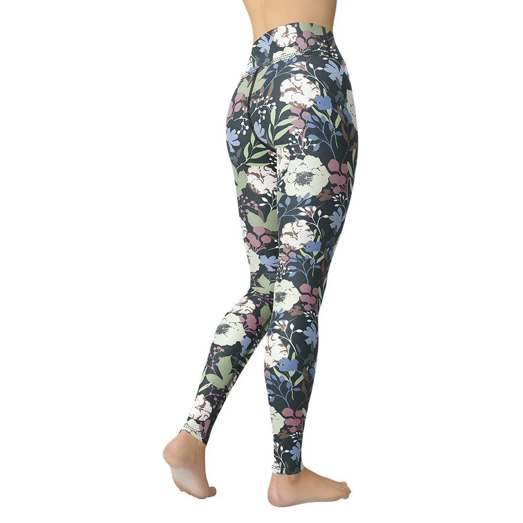 Cool Floral Yoga Leggings