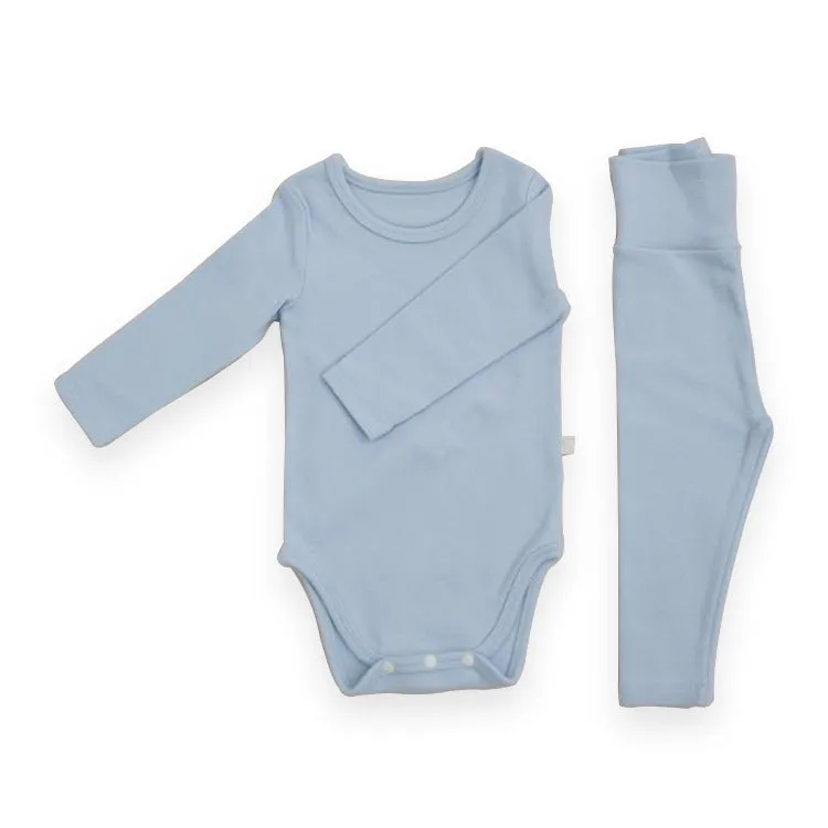 Cotton Onesie and Matching High Waist Leggings Set  in 10 color variations
