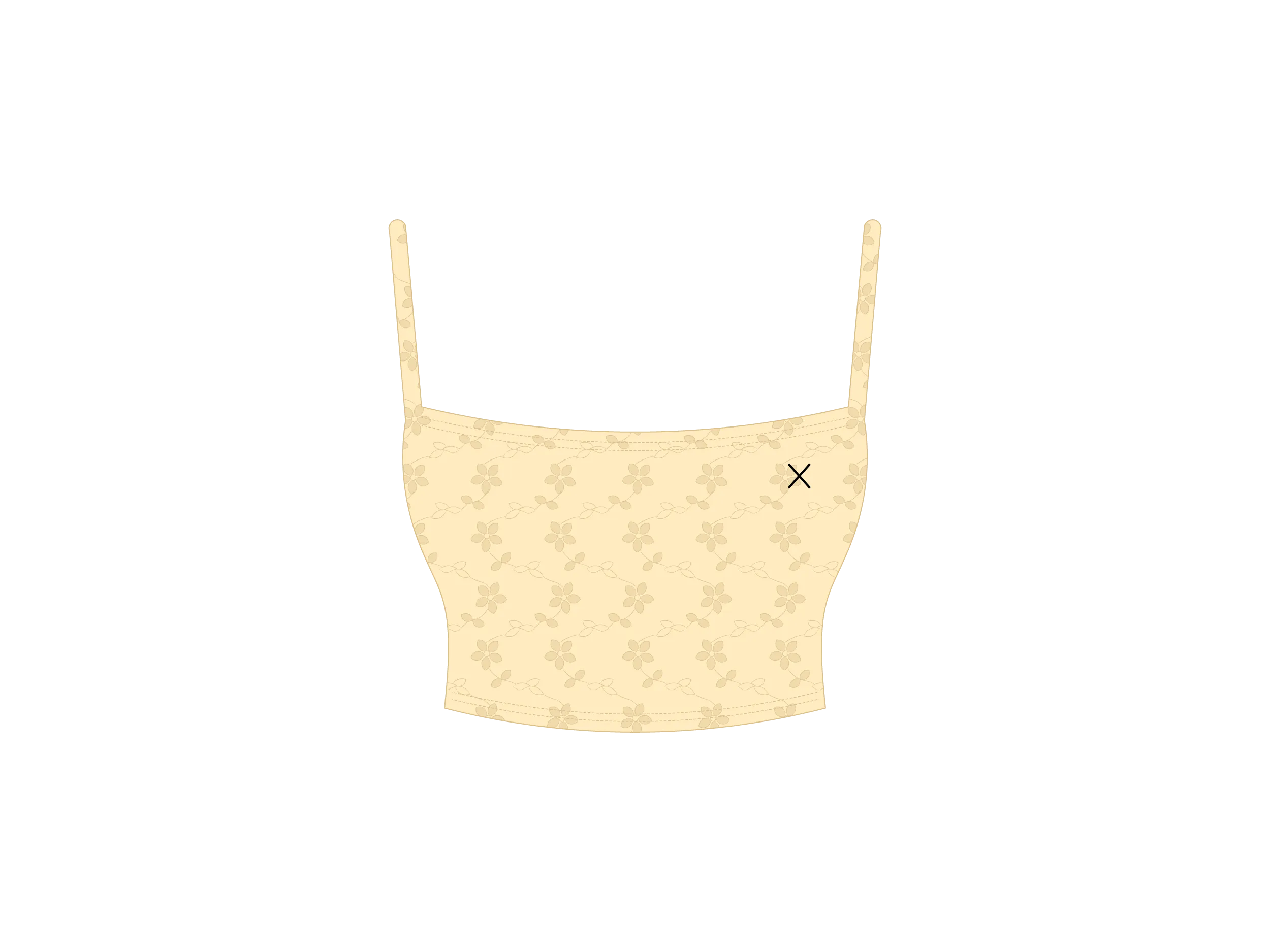 Creme Eyelet Lace Backless Top