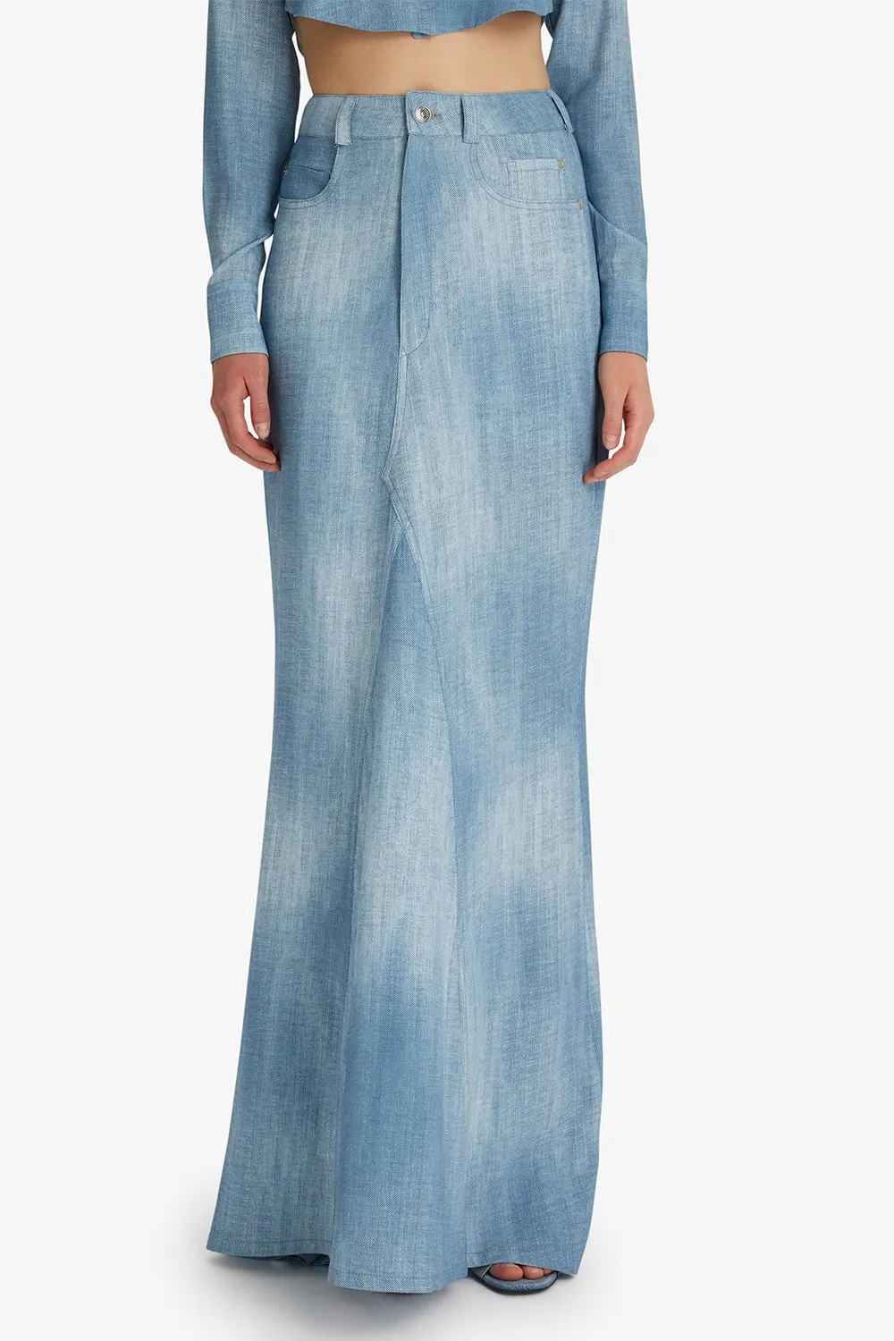 Denim Maxi Skirt