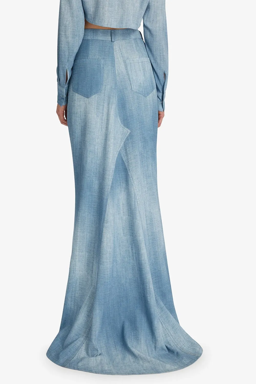 Denim Maxi Skirt