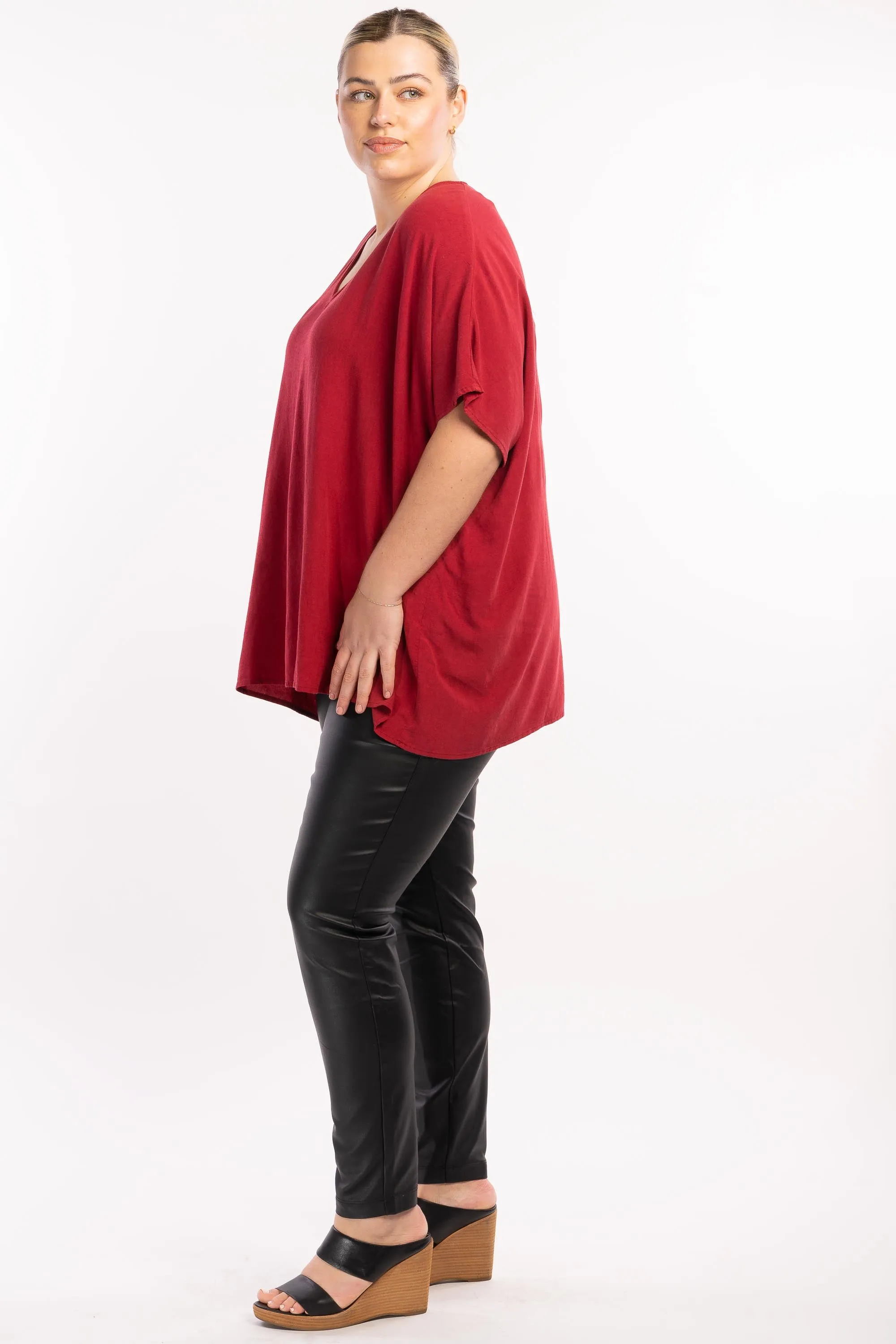 Girl On Fire Oversized Top - Fire