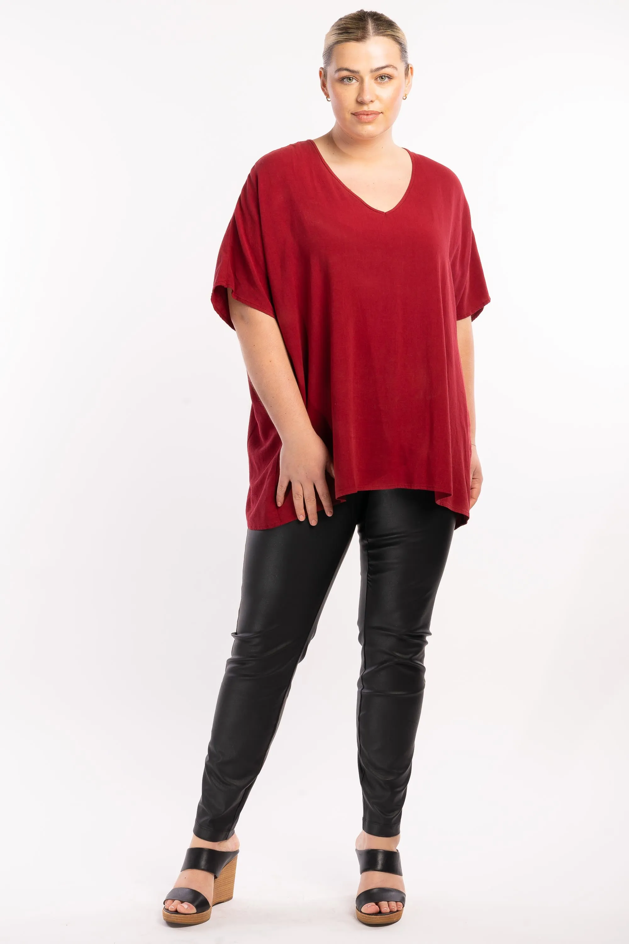 Girl On Fire Oversized Top - Fire