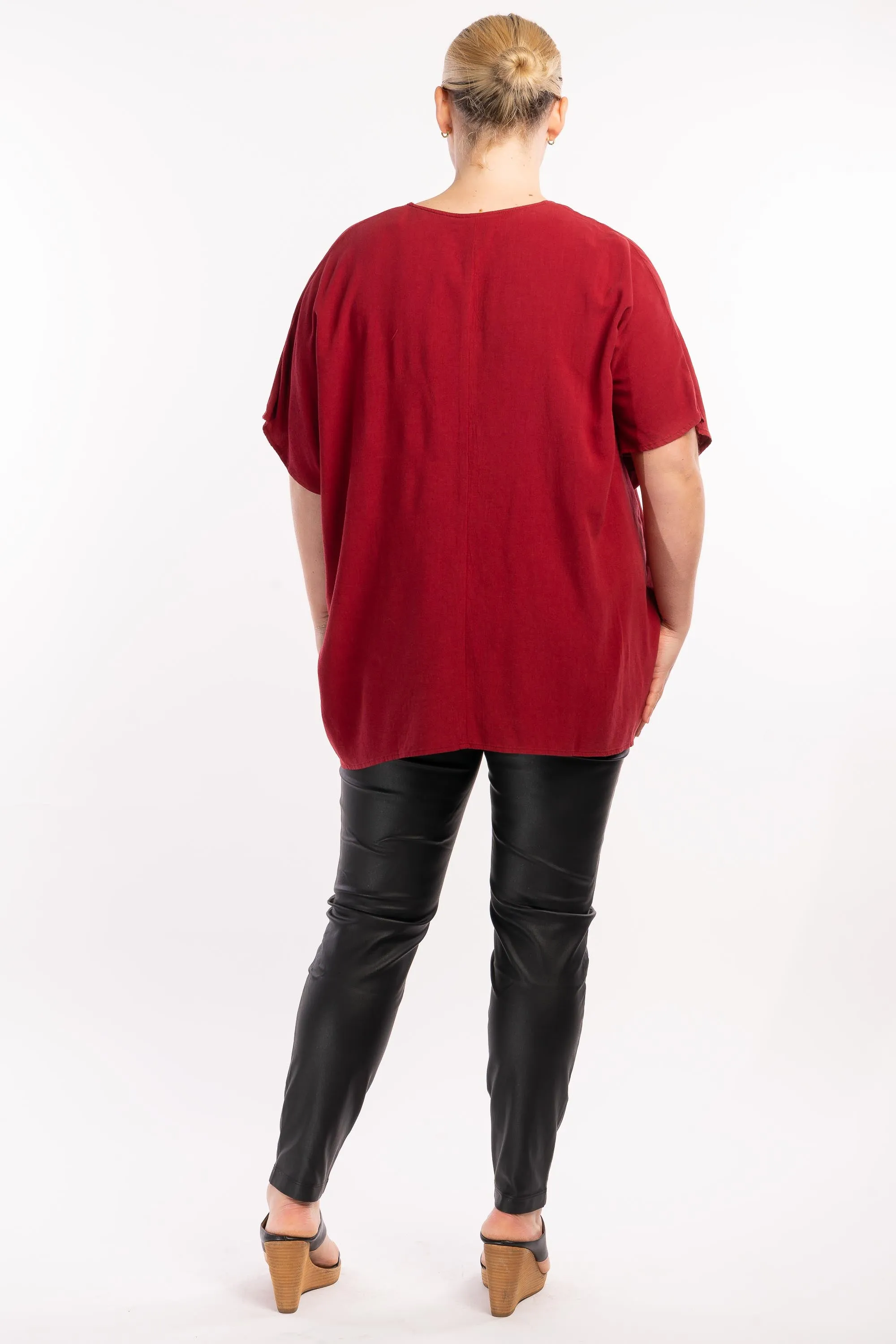Girl On Fire Oversized Top - Fire