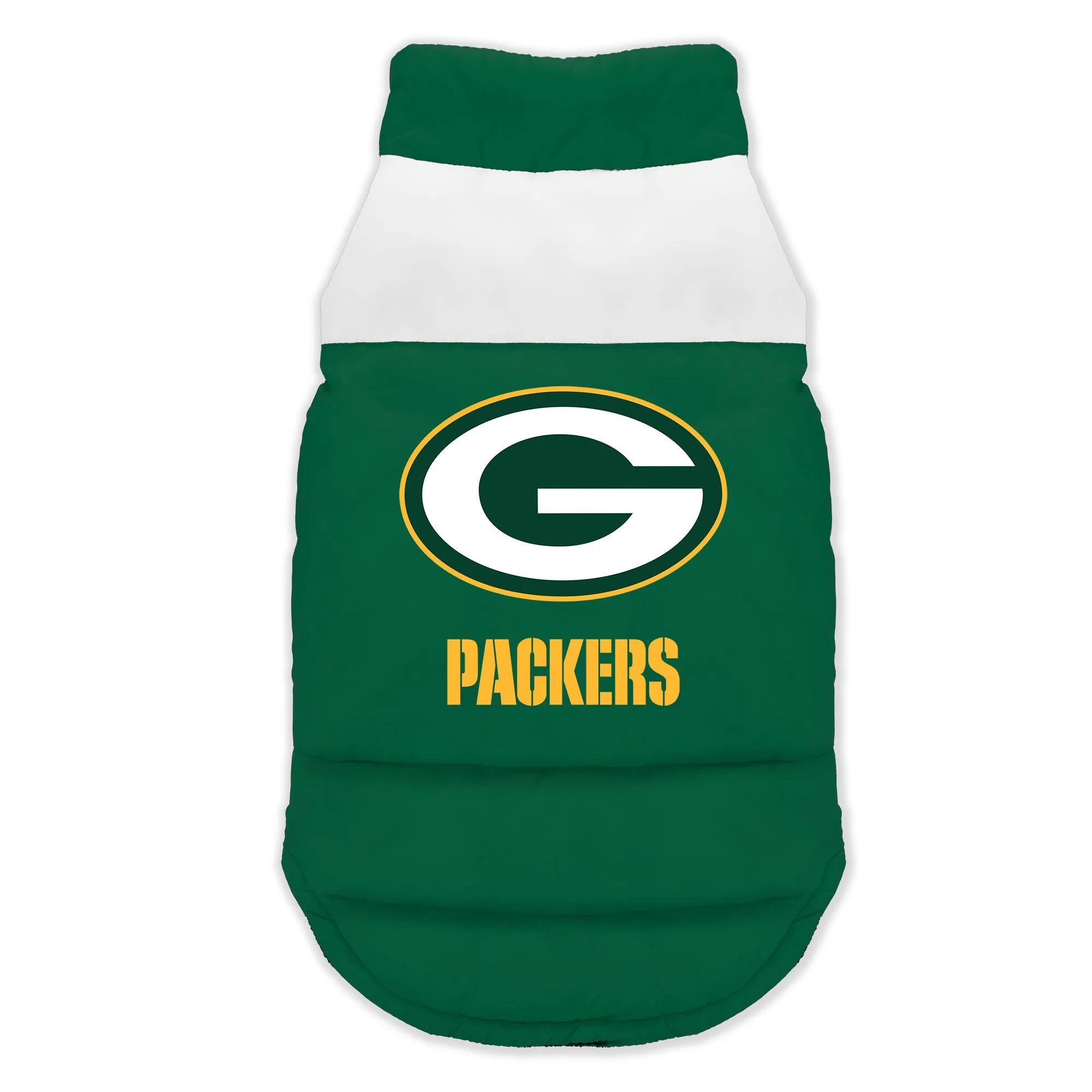Green Bay Packers Pet Parka Puff Vest