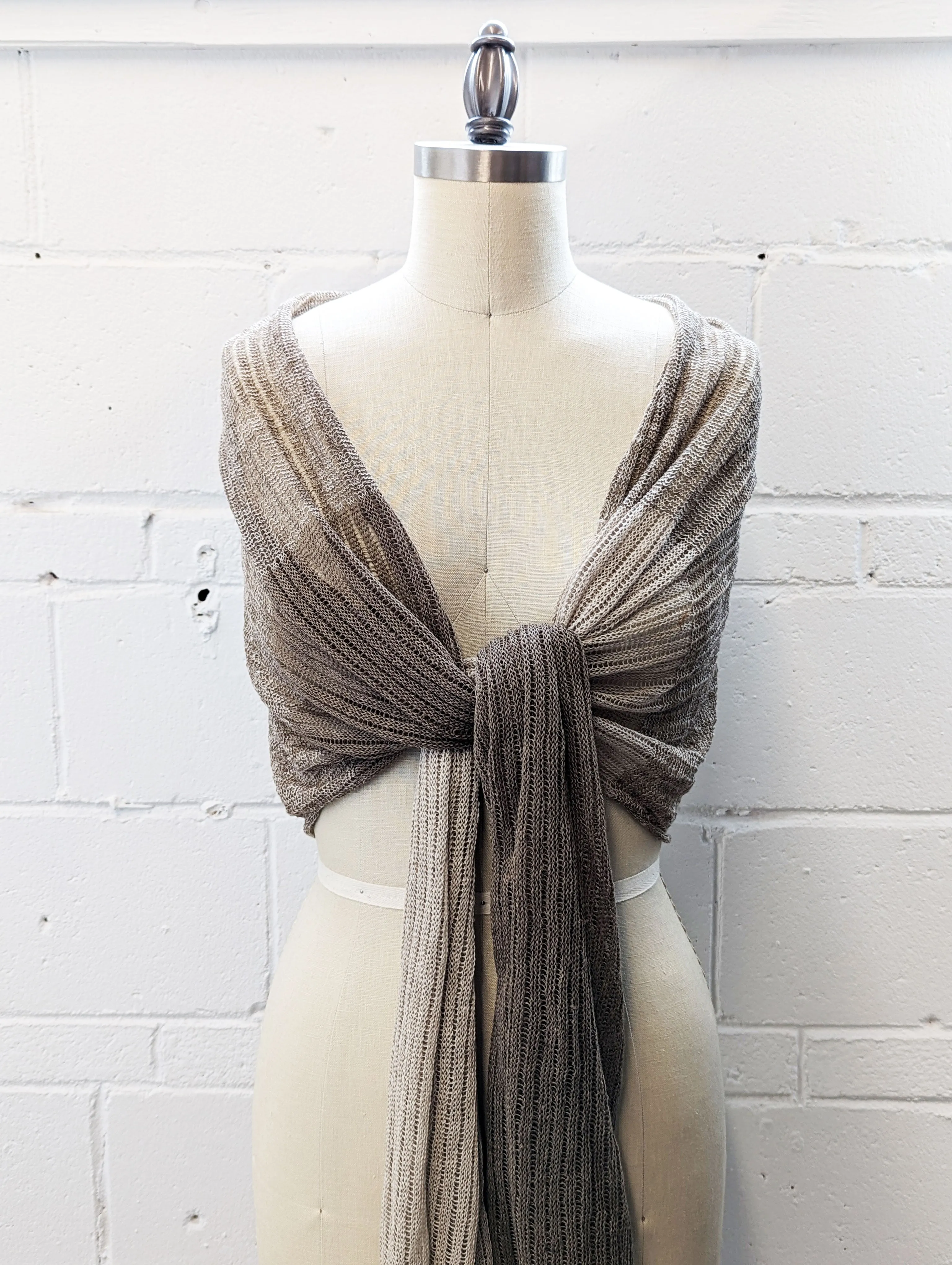 Linen Scarf & Wrap "Taupes"