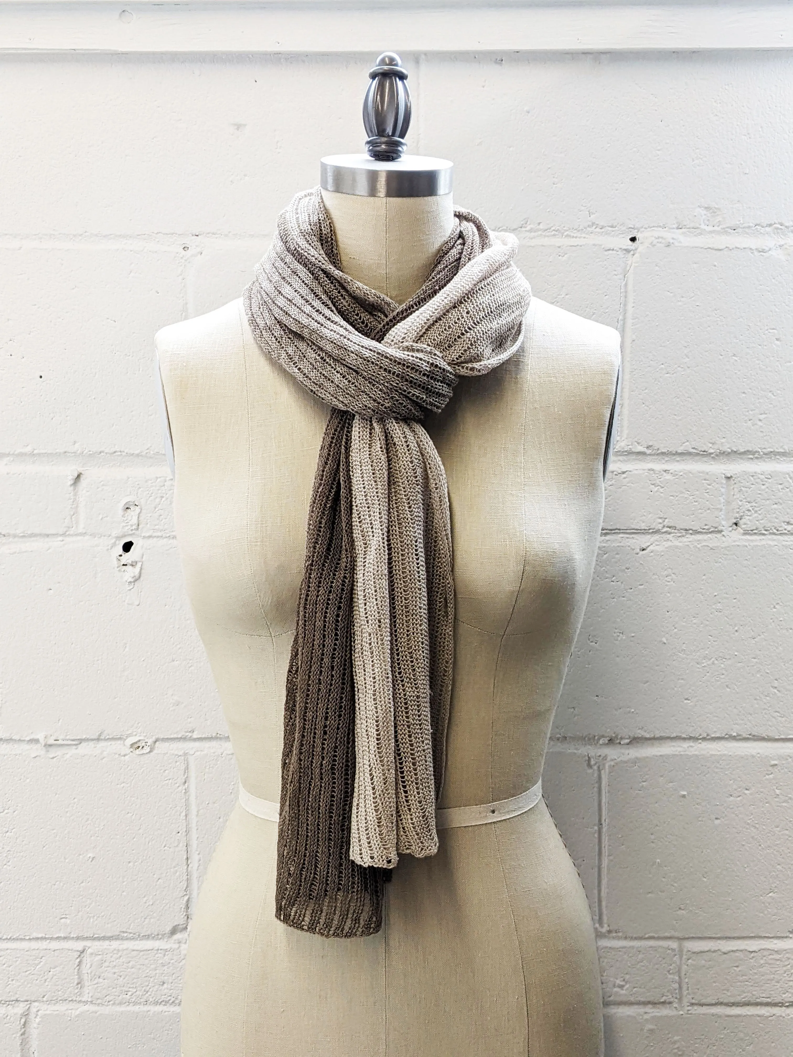 Linen Scarf & Wrap "Taupes"