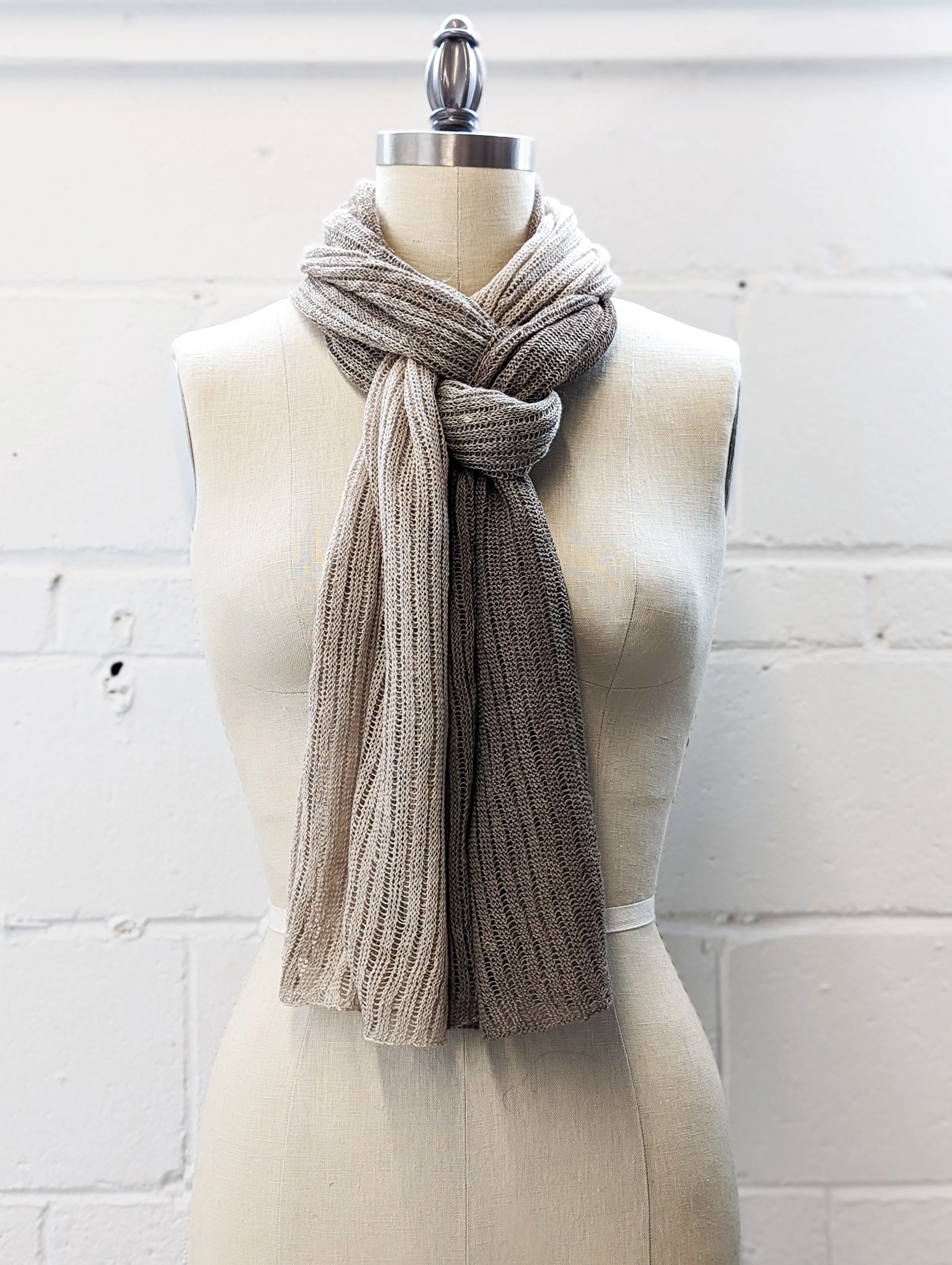 Linen Scarf & Wrap "Taupes"