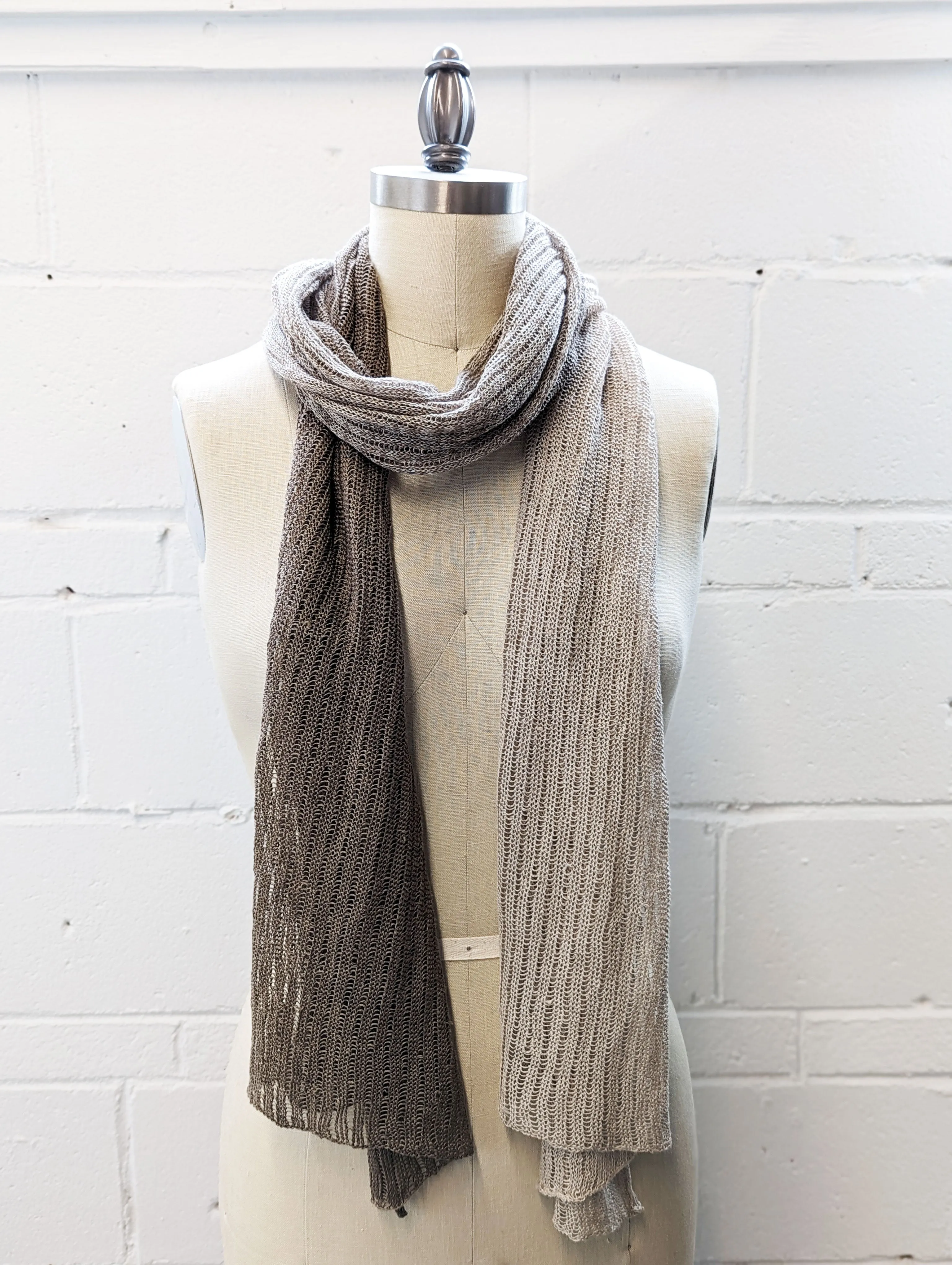 Linen Scarf & Wrap "Taupes"