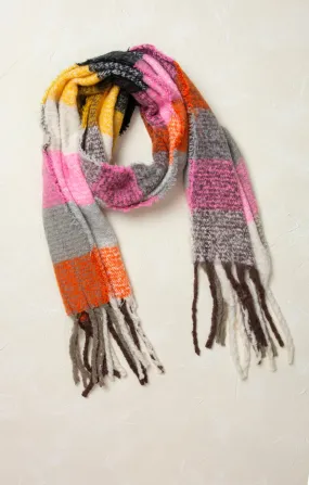 Maya Multicolor Checkered Winter Scarf