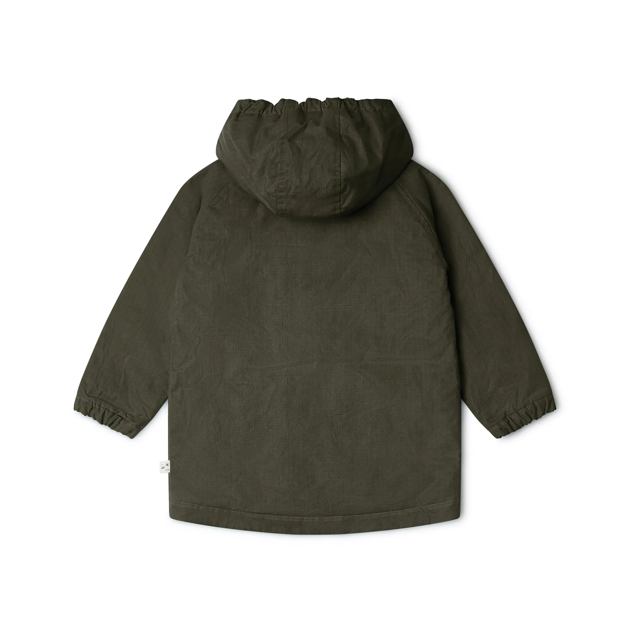 Organic Cotton Waxed Padded Jacket - Pine - 4-12y