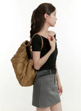 Quilted Chain Shoulder Bag OU427