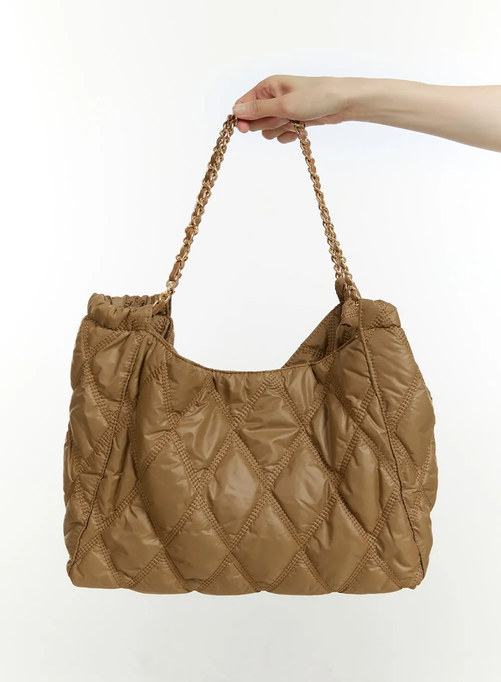 Quilted Chain Shoulder Bag OU427