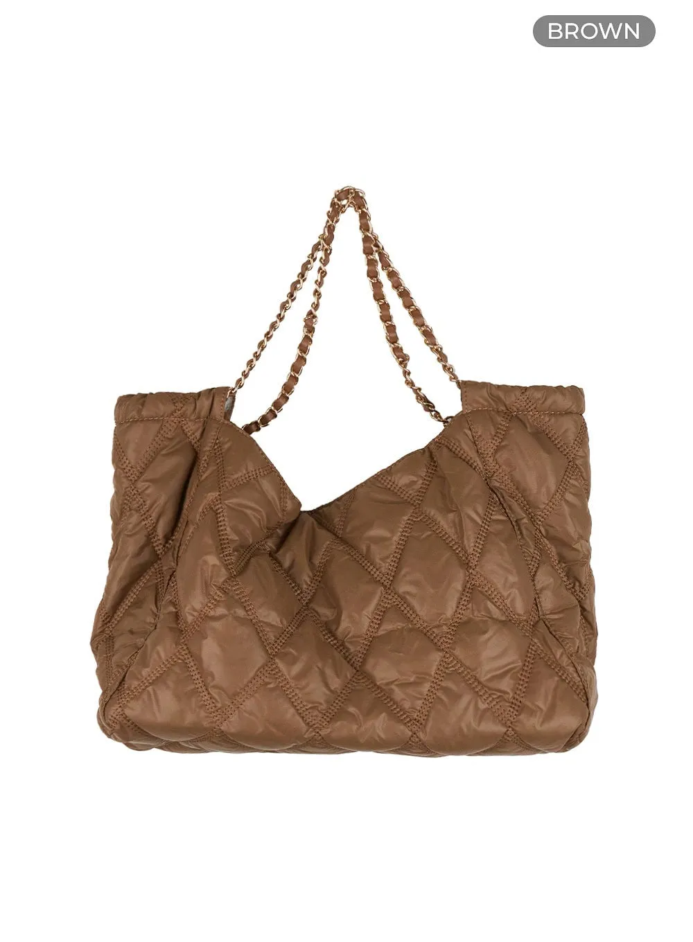 Quilted Chain Shoulder Bag OU427