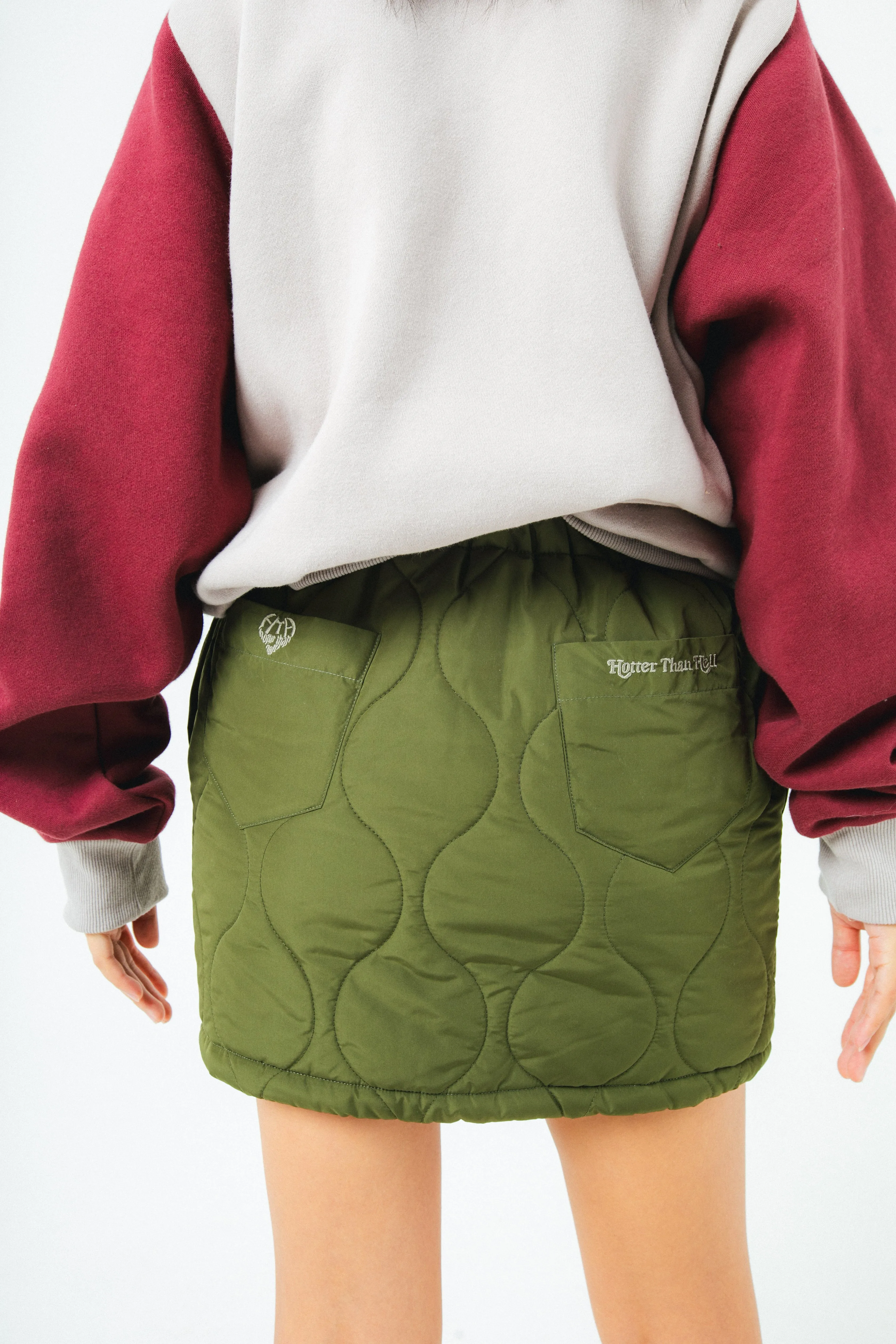 quilted skirt