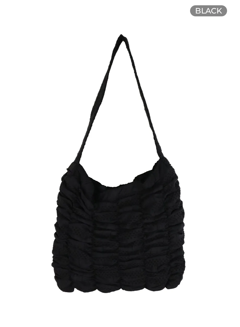 Shirred Quilted Crossbody Bag OY421