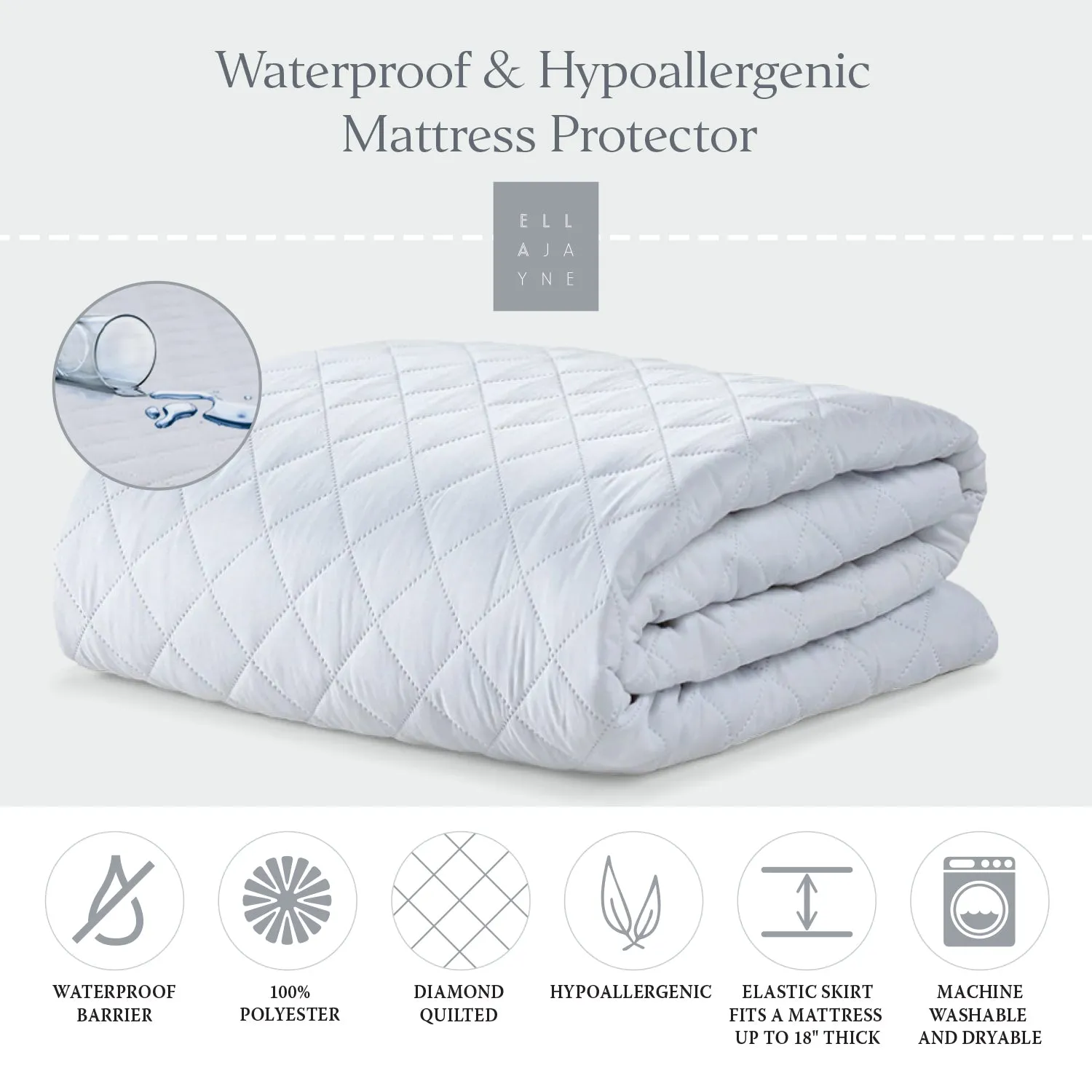 Waterproof & Hypoallergenic Mattress Protector